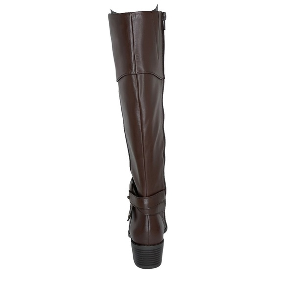 Alfani Berniee Brown Leather Knee High Womens Boots Size 5M - Picture 5 of 11